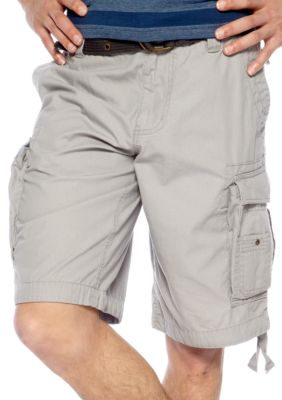 Red Camel Solid Ripstop Cargo Shorts
