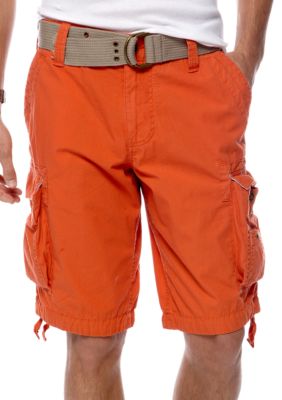 Red Camel Solid Ripstop Cargo Shorts