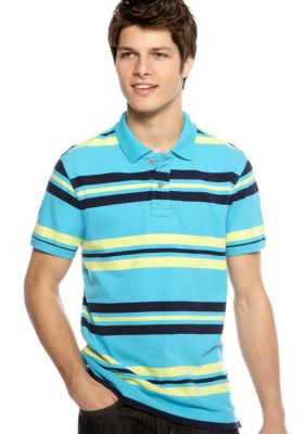 Red Camel Stripe Jersey Polo
