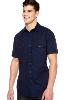 Red Camel Textured Solid Shirt