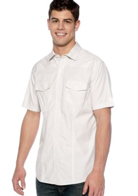 Red Camel Pin Stripe Woven Shirt