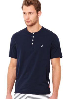 Nautica Short Sleeve Henley Sleep Tee