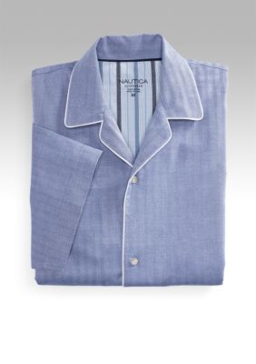 Nautica Captain's Herringbone Camp Shirt