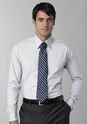 Calvin Klein Silky Solid Poplin Dress Shirt
