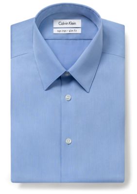 Calvin Klein Slim Fit Non-Iron Solid Dress Shirt