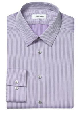 Calvin Klein Slim Fit Non-Iron Stripe Dress Shirt