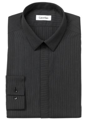 Calvin Klein Slim Fit Non-Iron Stripe Dress Shirt