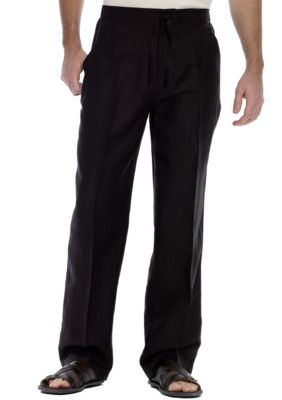 Cubavera&reg; Drawstring Linen Pants