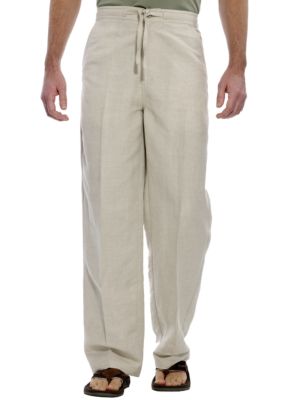Cubavera&reg; Drawstring Linen Pants