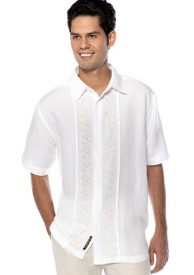 Cubavera Geo Embellished Panel Shirt