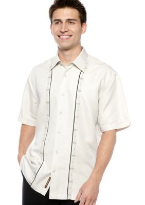 Cubavera Embroidered Panel Shirt