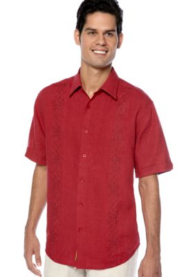 Cubavera Embroidered Panel Shirt