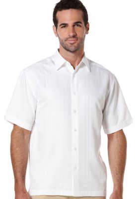Cubavera Embroidery Stripe Woven Shirt