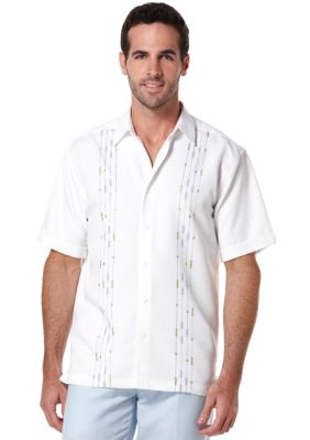 Cubavera Geo Print Panel Shirt