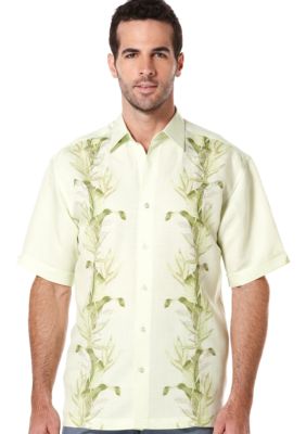 Cubavera Tropical Print Woven Shirt