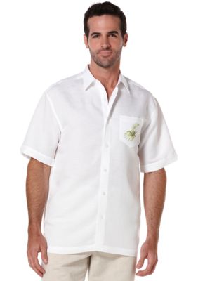 Cubavera Leaf Print Shirt