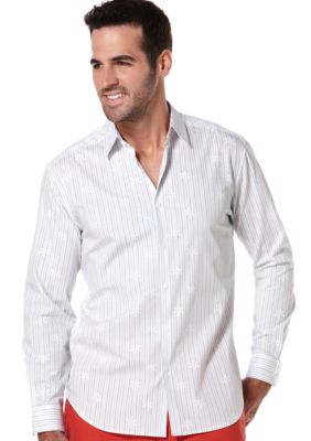 Cubavera Stripe Schiffli Shirt