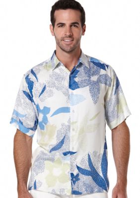 Cubavera Floral Print Woven Shirt