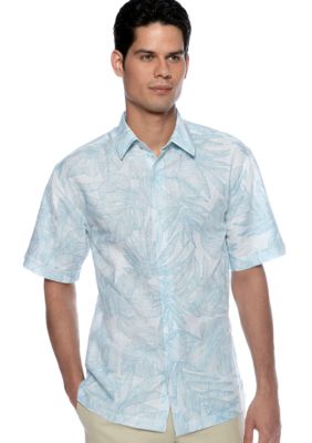 Cubavera Leaf Print Shirt