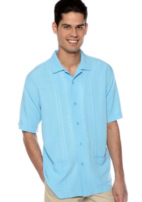 Cubavera Full Button Embroidered Shirt