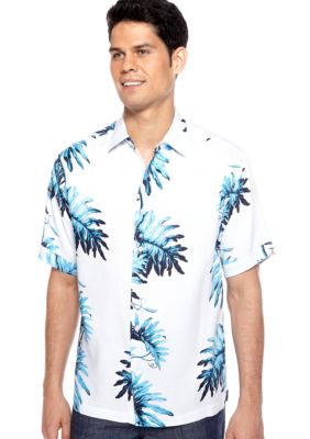 Cubavera Leaf Print Shirt