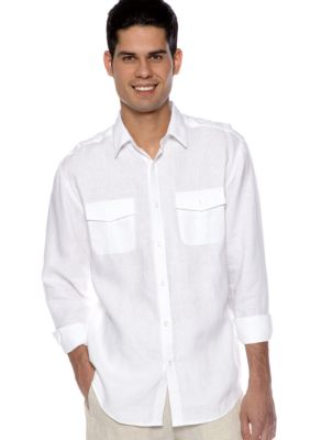 Cubavera Linen Two Pocket Shirt