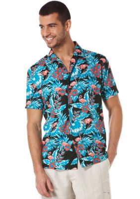 Cubavera Flamingo Woven Shirt