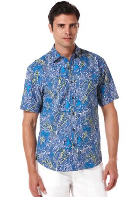 Cubavera Paisley Print Woven Shirt