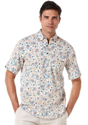Cubavera Paisley Print Woven Shirt