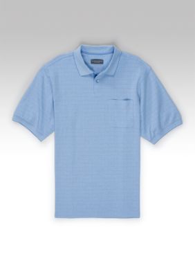 Saddlebred&trade; Big & Tall Short Sleeve Jacquard Knit