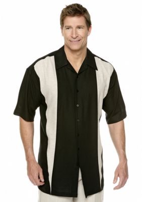 Saddlebred Big & Tall Panel Linen Woven Shirt