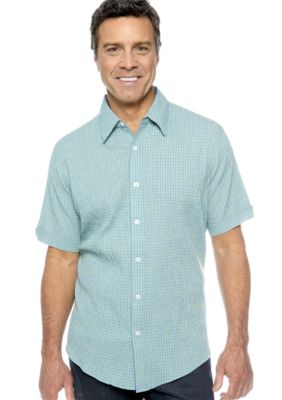 Saddlebred Mini Check Seersucker Shirt