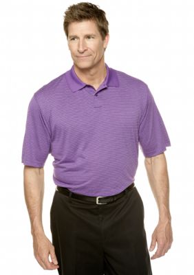 Saddlebred Big & Tall Stripe Peformance  Polo