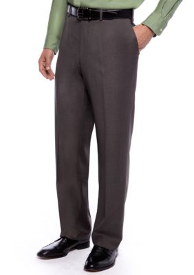 Louis Raphael Classic Fit Flat Front Pants