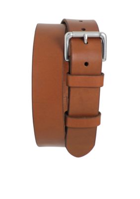 Polo Ralph Lauren Embossed Logo Patch Leather Belt