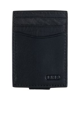 Lauren Ralph Lauren Leathergoods Oil Milled Card Case with Money Clip