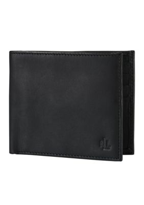 Lauren Ralph Lauren Leathergoods Black Burnished BiFold