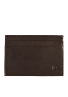 Lauren Ralph Lauren Leathergoods Burnished Brown Money Clip