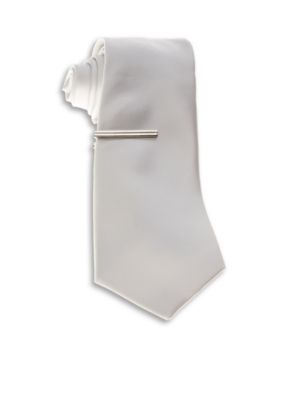 Madison Slim Tie with Tie Bar