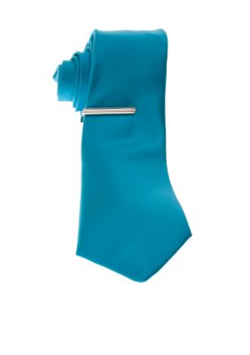 Madison Slim Tie with Tie Bar