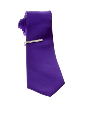Madison Slim Tie with Tie Bar