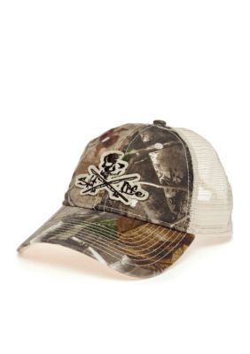 Salt Life Skull & Poles Camo Trucker Hat
