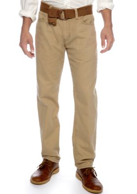 Slim Fit Belted Trousers