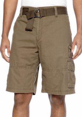 Plugg Big & Tall Lyndon Twill Cargo Shorts
