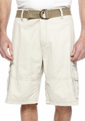Plugg Big & Tall Lyndon Twill Cargo Shorts