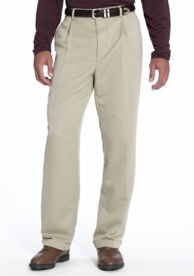 Greg Norman Collection Herringbone Pleated Pants