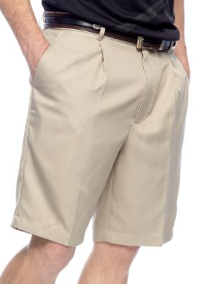 Greg Norman&reg; Collection Pleated Mini Check Shorts