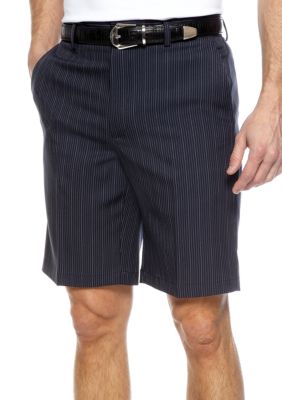 Greg Norman Collection Pinstripe Flat Front Shorts