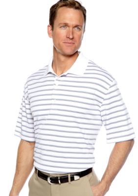 Greg Norman Collection ML75 Textured Stripe Polo