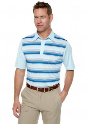 Greg Norman Collection Bahama Embossed Stripe Polo